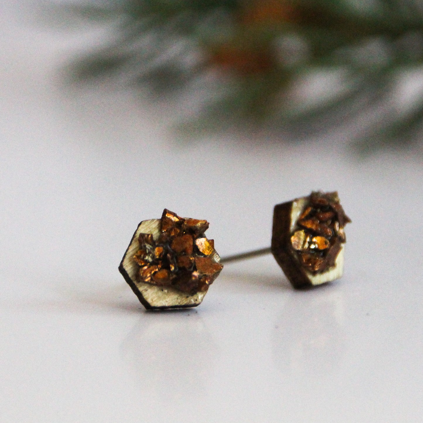 Cinnamon Spice | Stud Earrings