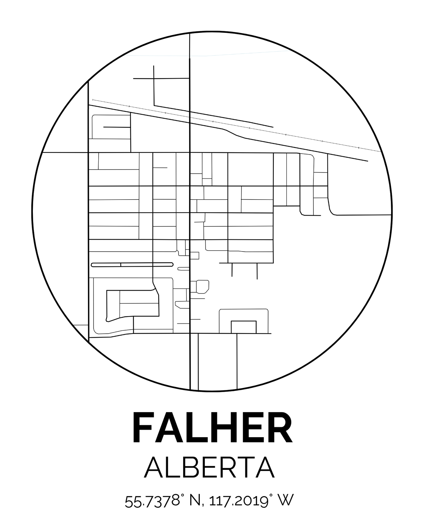Hometown Print - Custom Location – 8x10