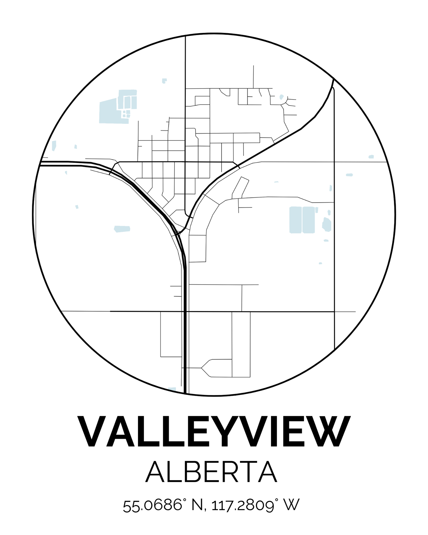 Hometown Print - Custom Location – 8x10