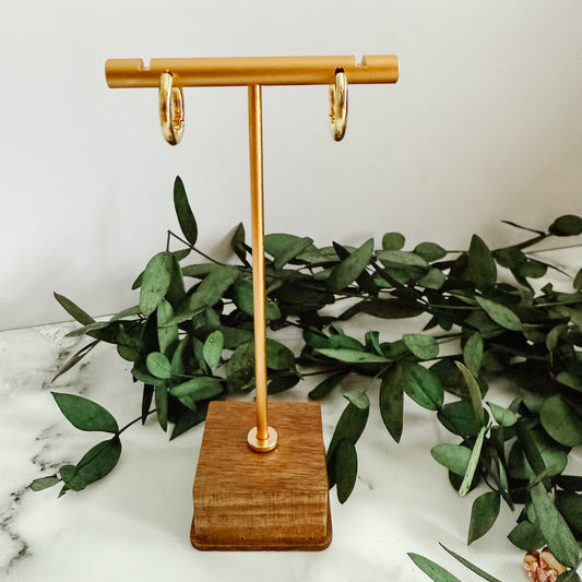 Verna Hoop Earrings | 14K Plated Gold