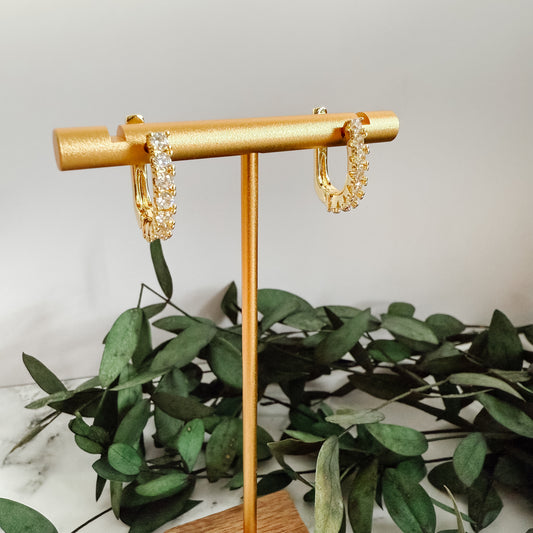 Saffron Hoop Earrings | 14K Plated Gold