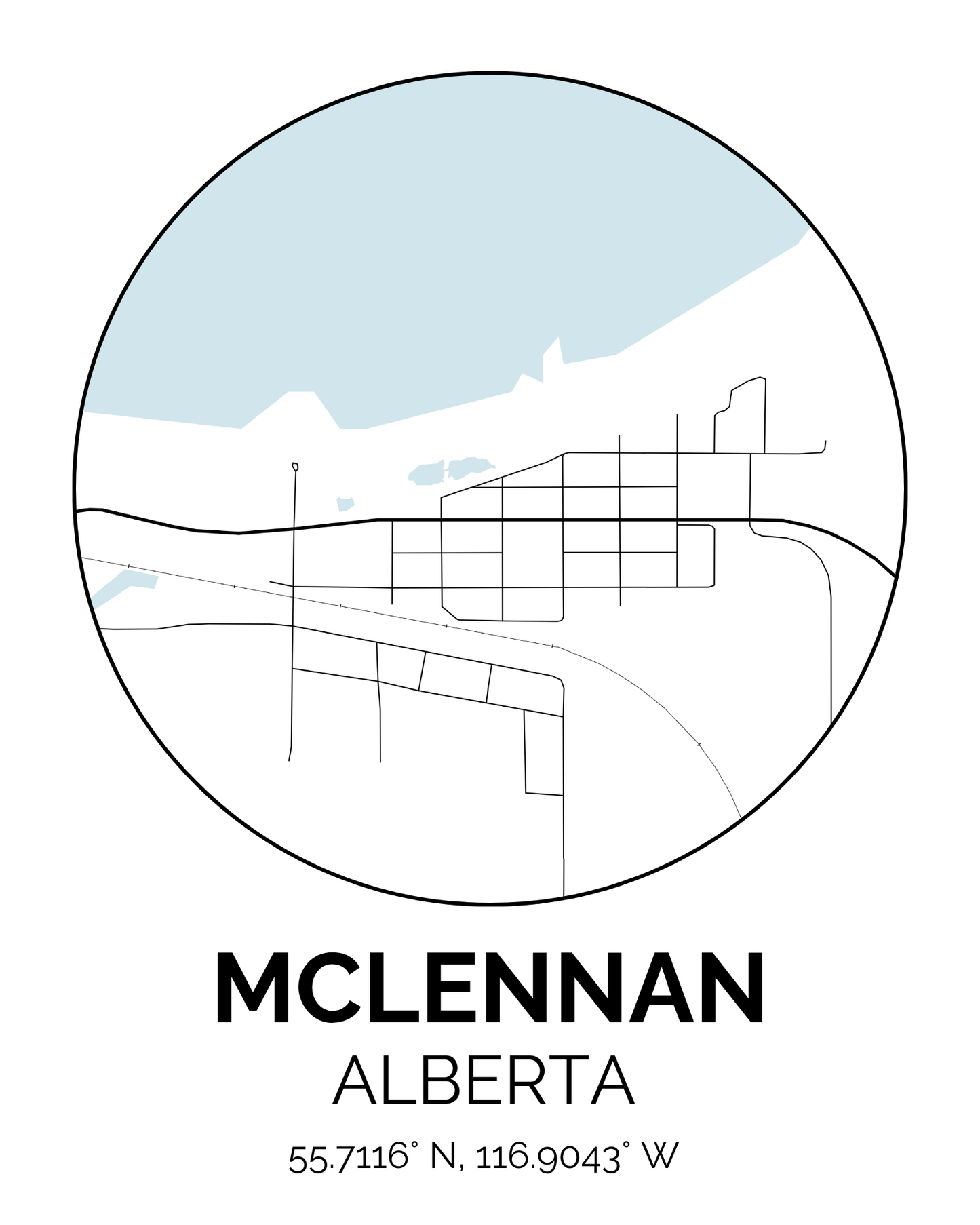 Hometown Print - Custom Location – 8x10