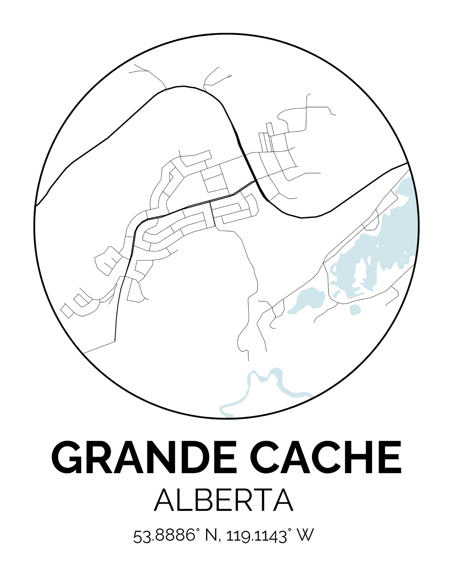Hometown Print - Custom Location – 8x10