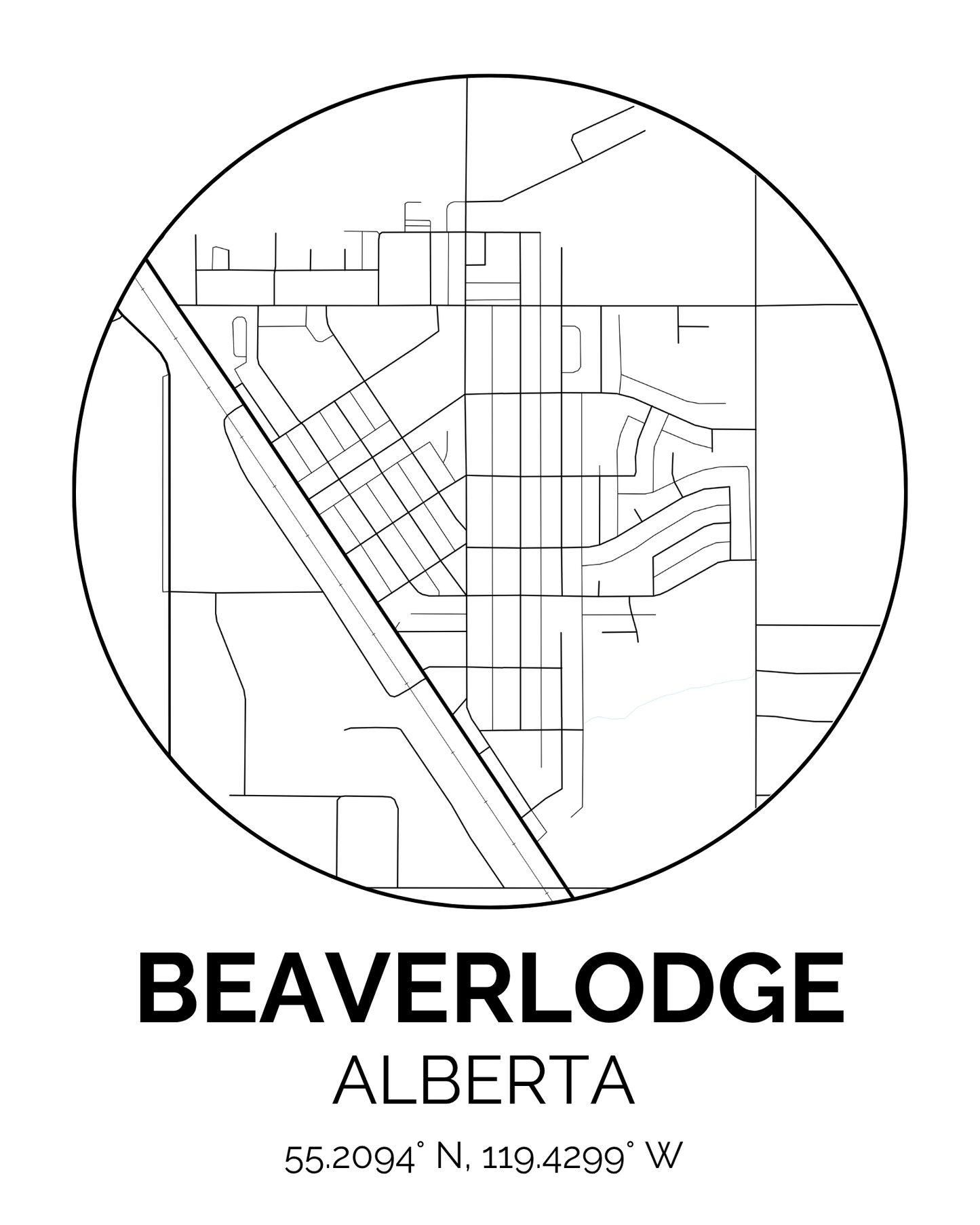 Hometown Print - Custom Location – 8x10