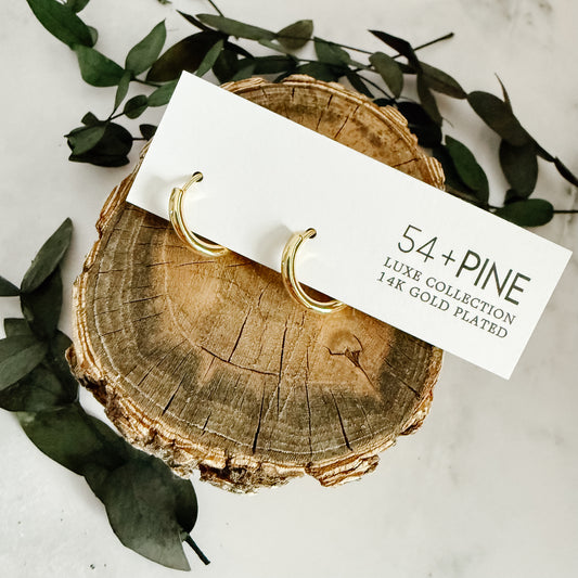 Verna Hoop Earrings | 14K Plated Gold