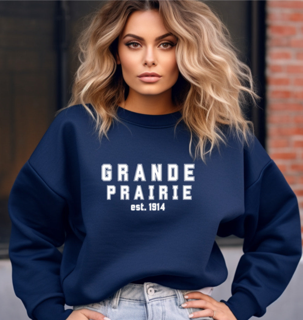 Grande Prairie EST 1914 | Custom Crewneck #7