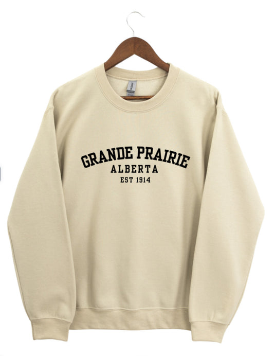 Grande Prairie Alberta EST 1914 | Custom Crewneck #8