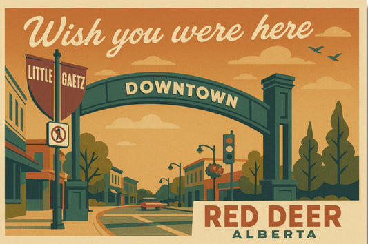 Red Deer Postcard | #4