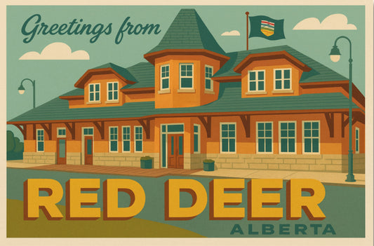 Red Deer Postcard | #6