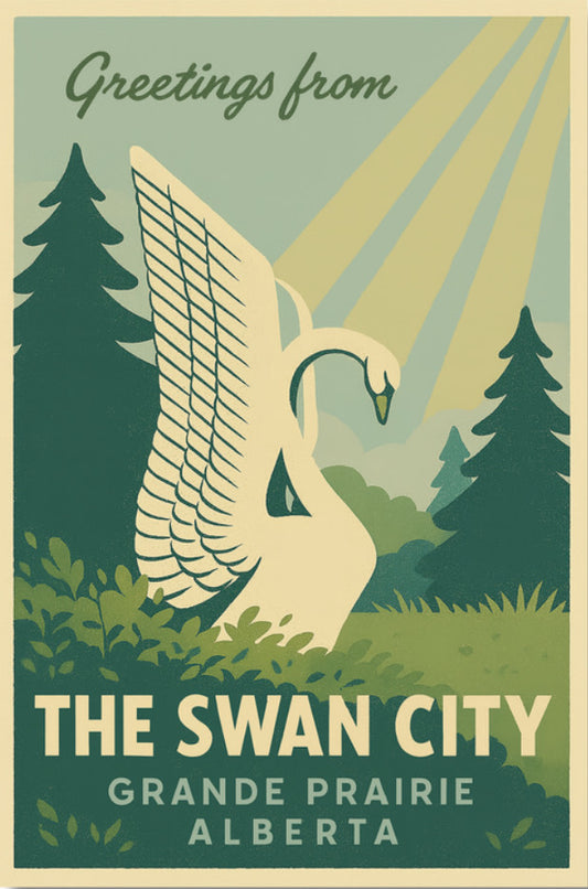 Grande Prairie Postcard | Swan City #6