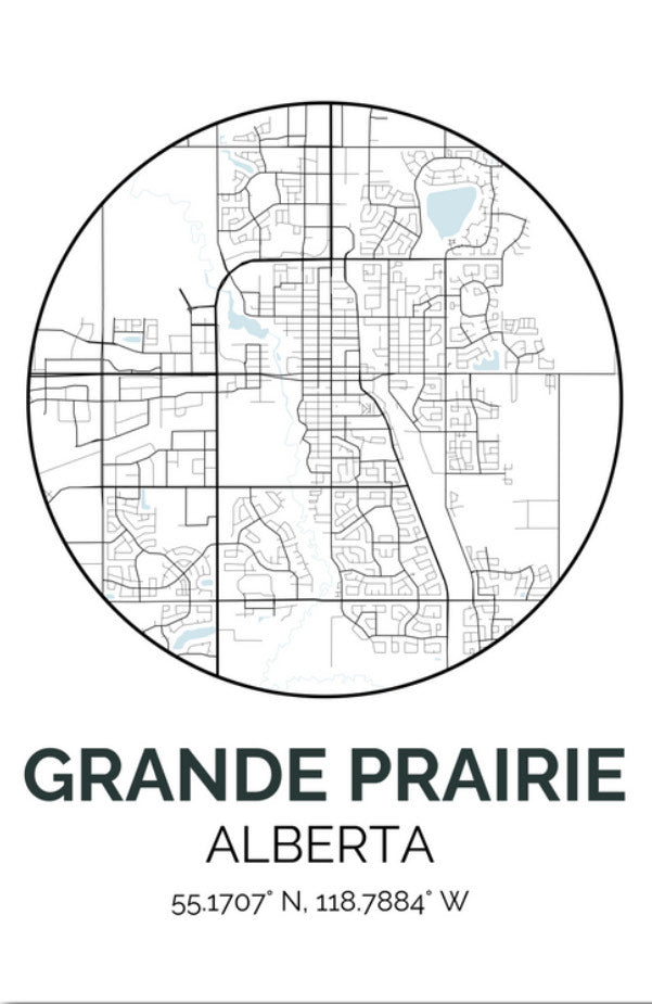 Grande Prairie Postcard | Map #7