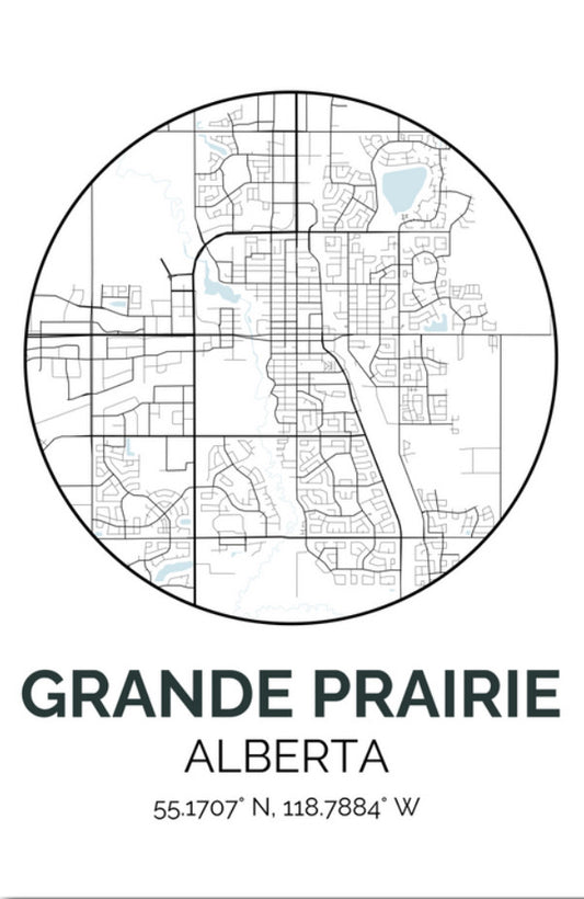 Grande Prairie Postcard | Map #7