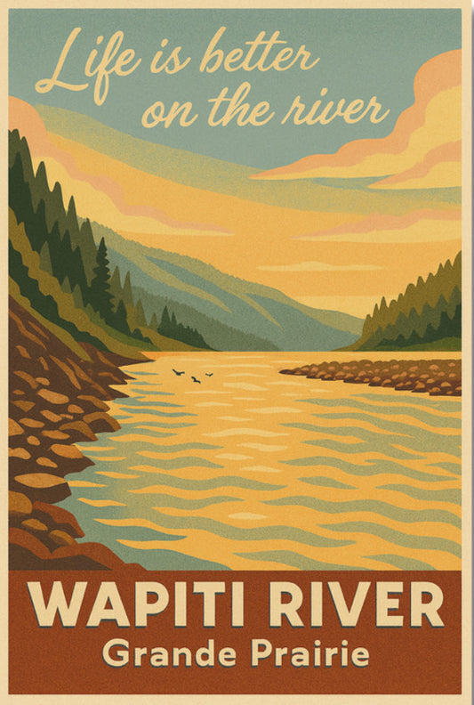 Grande Prairie Postcard | Life is Better on the River #9