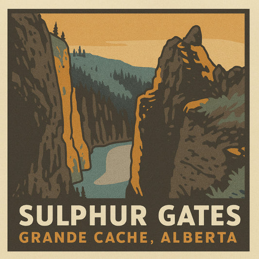 Grande Cache Magnet | Sulphur Gates #5