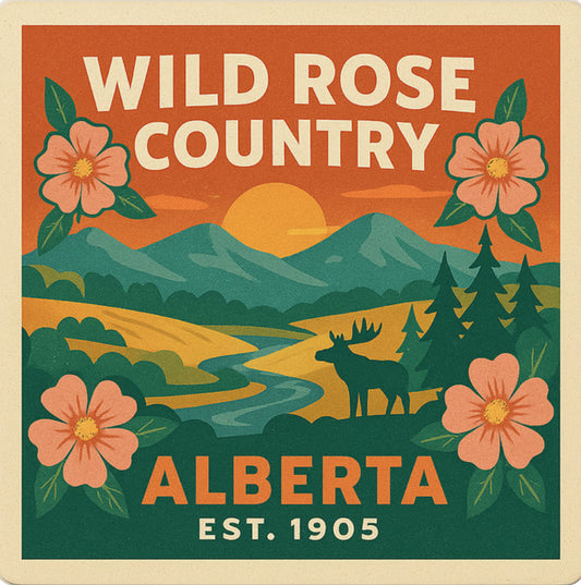 Alberta Magnet | Wild Rose Country #1