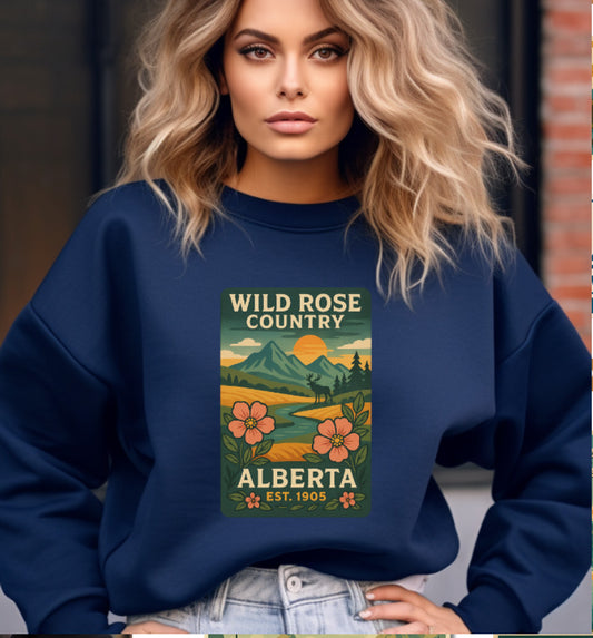 Alberta Crewneck | Wild Rose Country #3