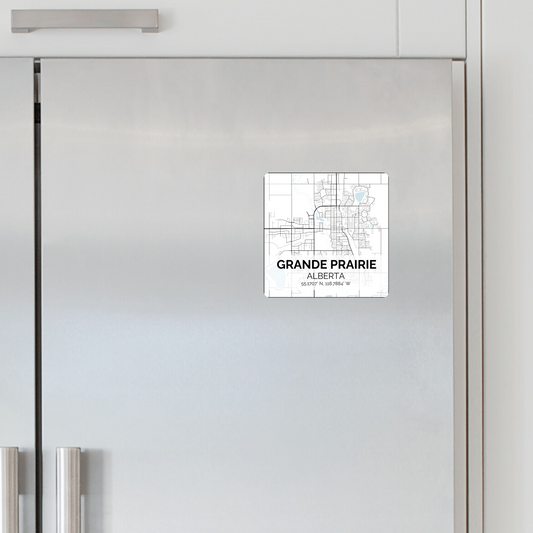 Custom Hometown Map Magnet 2x2